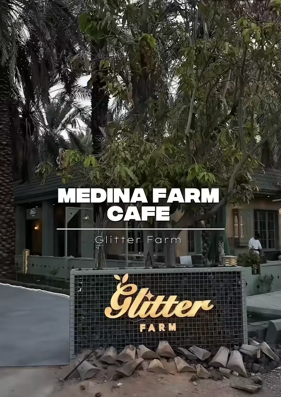 It’s a 2 min drive from Masjid Quba which is also nice, called Glitter Farm 🌴#medina